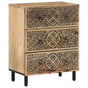 Credenze 2 pz 60x33x75 cm in Legno Massello di Mango 3206305