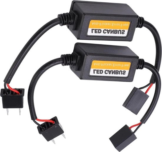 Decodificatore LED per Paraurti Anti Scintilla per Codice di Errore H7 - 2 pezzi - Decodificatore Bus Canbus - H7 DC - Illuminazione Auto