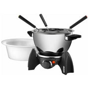 Unold 48615 Set per Fonduta Elettrica 6 Persone 0.8 L 500 W Acciaio Inossidabile Ceramica colore Nero