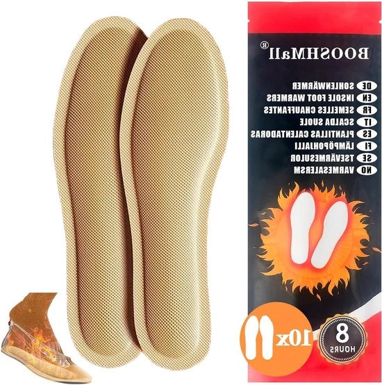 Innesperatori caldi per piedi - 10 paia riscaldatori per piedi - zoccoli riscaldati - caldo extra - uomo e donna - M (36-39) / L (40-43) - 8 ore caldo