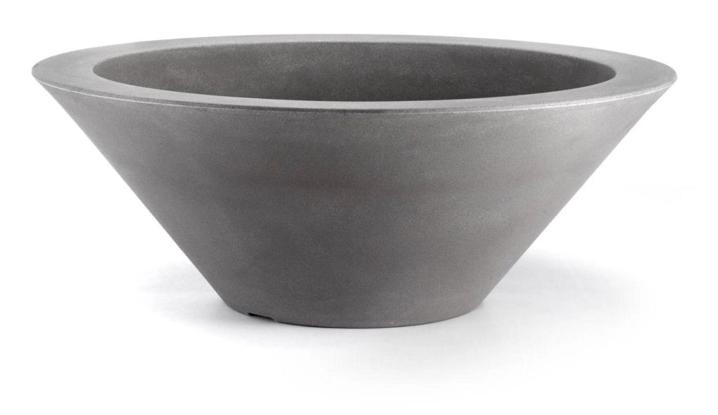 Vaso Ø80x29 cm in Polietilene Schio Ciotola 80 Cappuccino