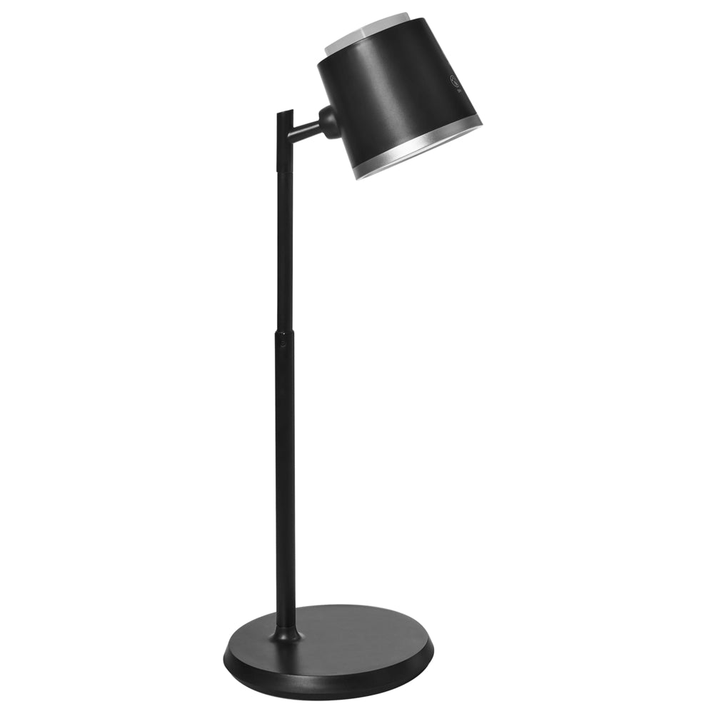 Lampada da tavolo e da parete per ufficio 2 in 1 nero Illuminazione da tavolo Lettura Lampada per computer Braccio staccabile Funzione CCT Dimmer Stepless