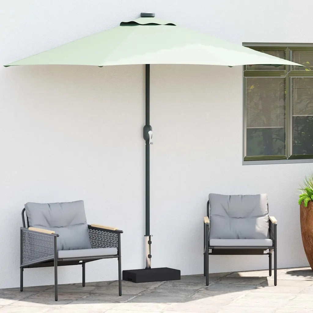 Base per Parasole in Granito Rettangolare 25 kg Nera CFW7543324