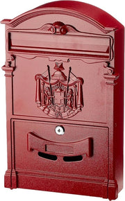 Residenza postino 26 x 9 x 41 cm rosso - stile moderno