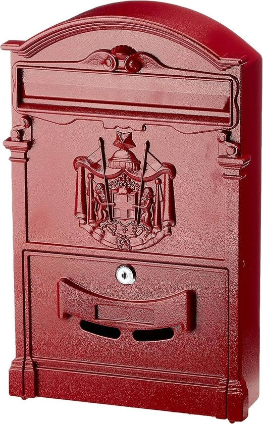 Residenza postino 26 x 9 x 41 cm rosso - stile moderno