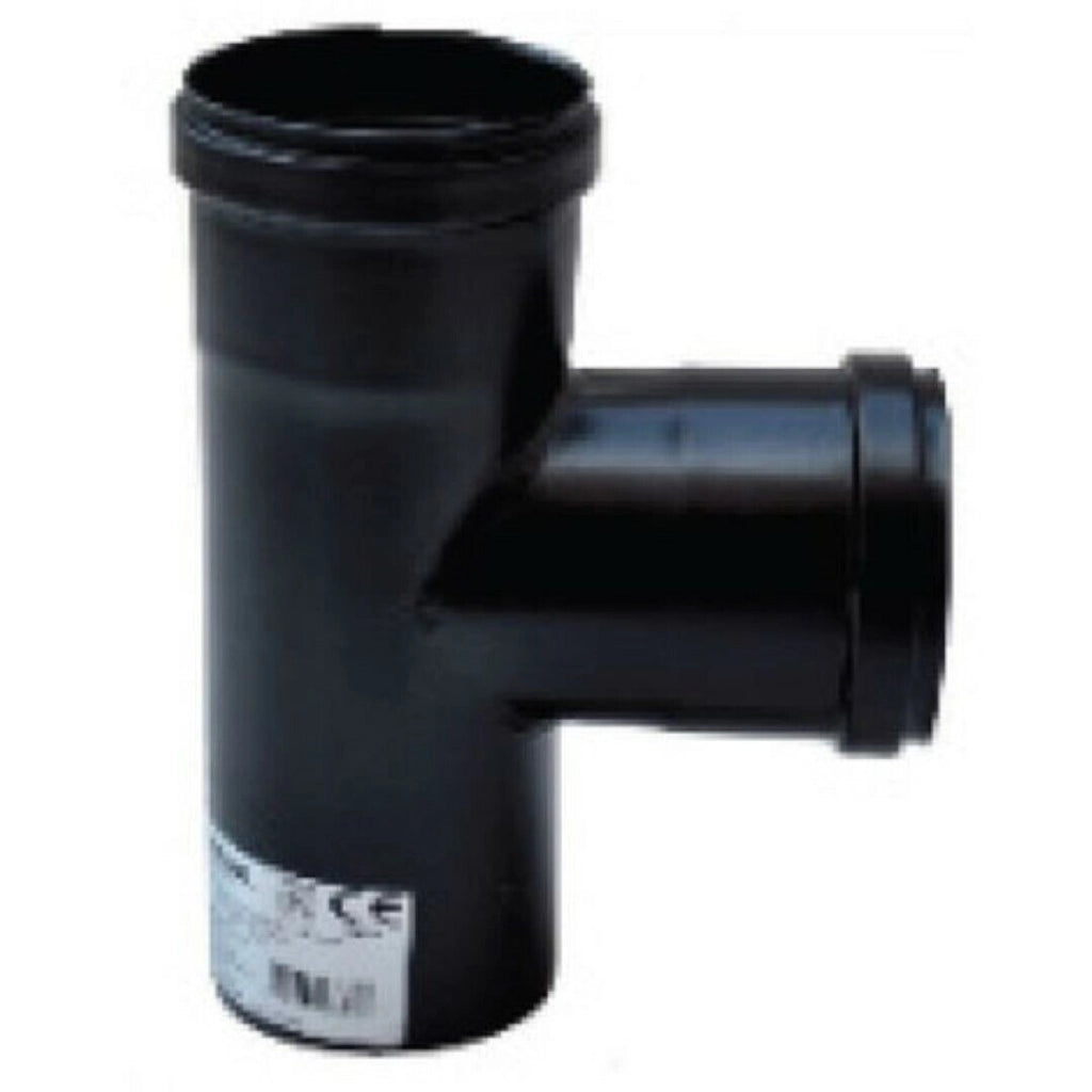 Raccordo In Acciaio Nero T 90° Diametro 80 - Europrofil
