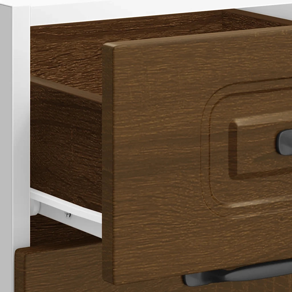 vidaXL Base da Cucina Kalmar Rovere Marrone in Legno Multistrato