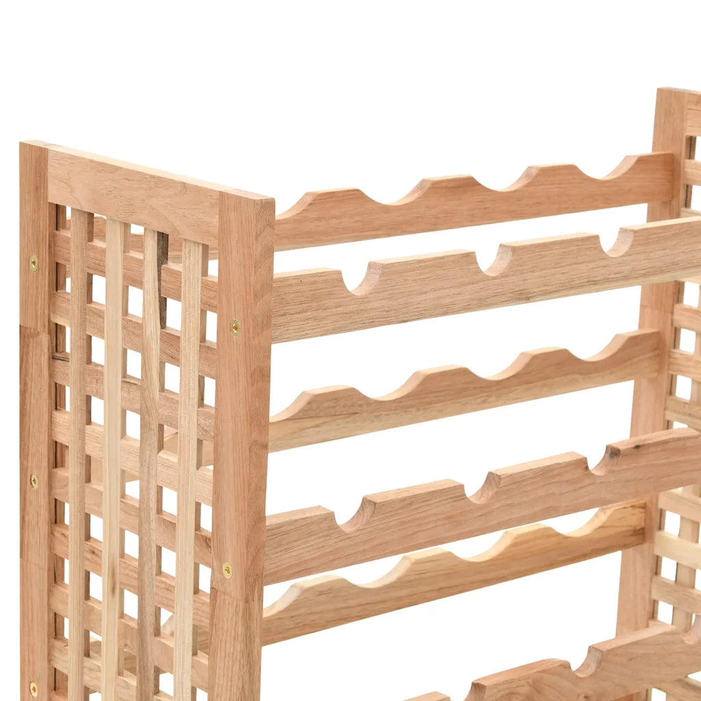 Portavini da 25 Bottiglie in Massello di Noce 63x25x73 cm cod mxl 50675