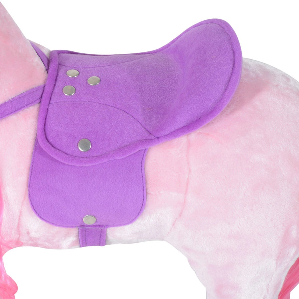 Cavallo a Dondolo per Bambini ¨C Minimal ¨C Rosa 65x28x75 cm