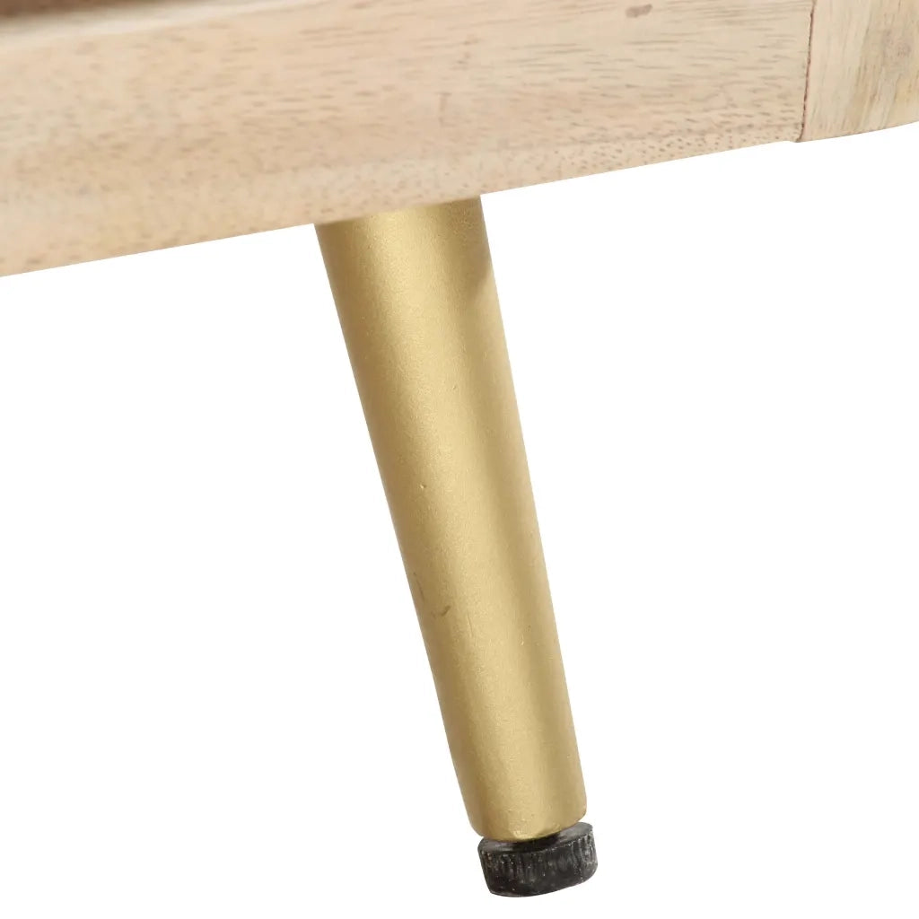 Tavolino da Salotto 90x45x40 cm in Legno Massello di Mango 286523