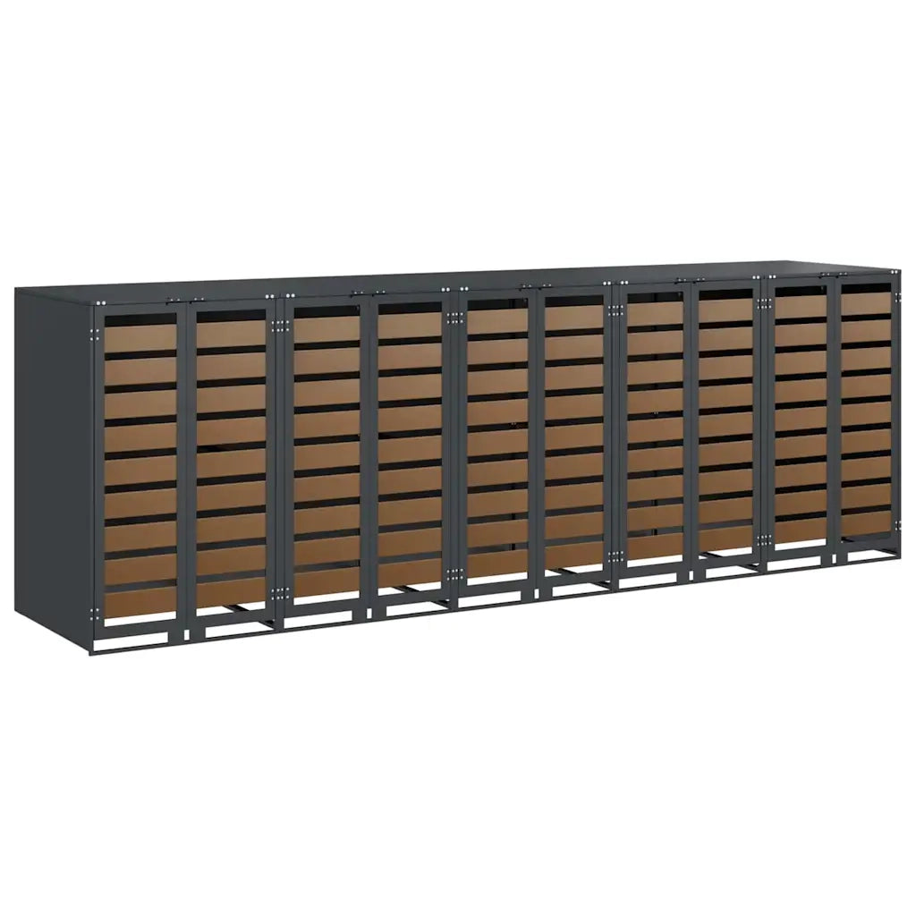 Contenitore per Rifiuti per 3 Bidoni 340 x 77.5 x 115.5 cm 3394771