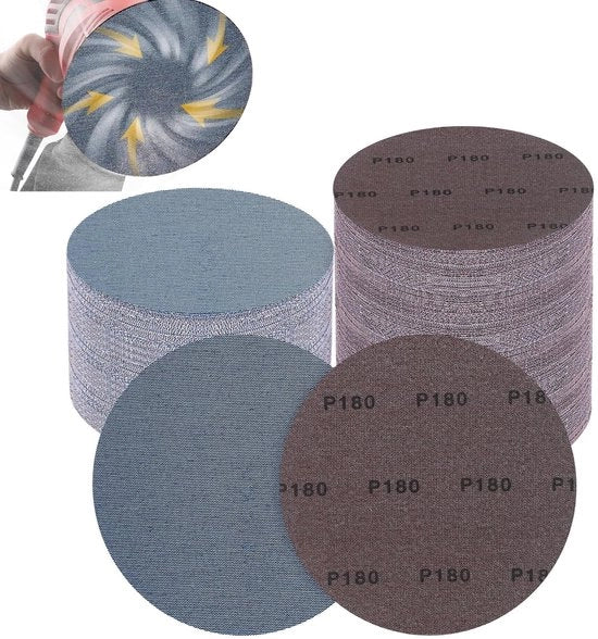 Set di carta abrasiva ceramica 225mm - 180 corona - 25 pezzi - antistatica e resistente agli urti - fogli abrasivi