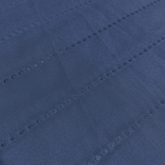 Copridivano Trapuntato con Penisola Destra Seduta 290 cm in Microfibra Blu Scuro