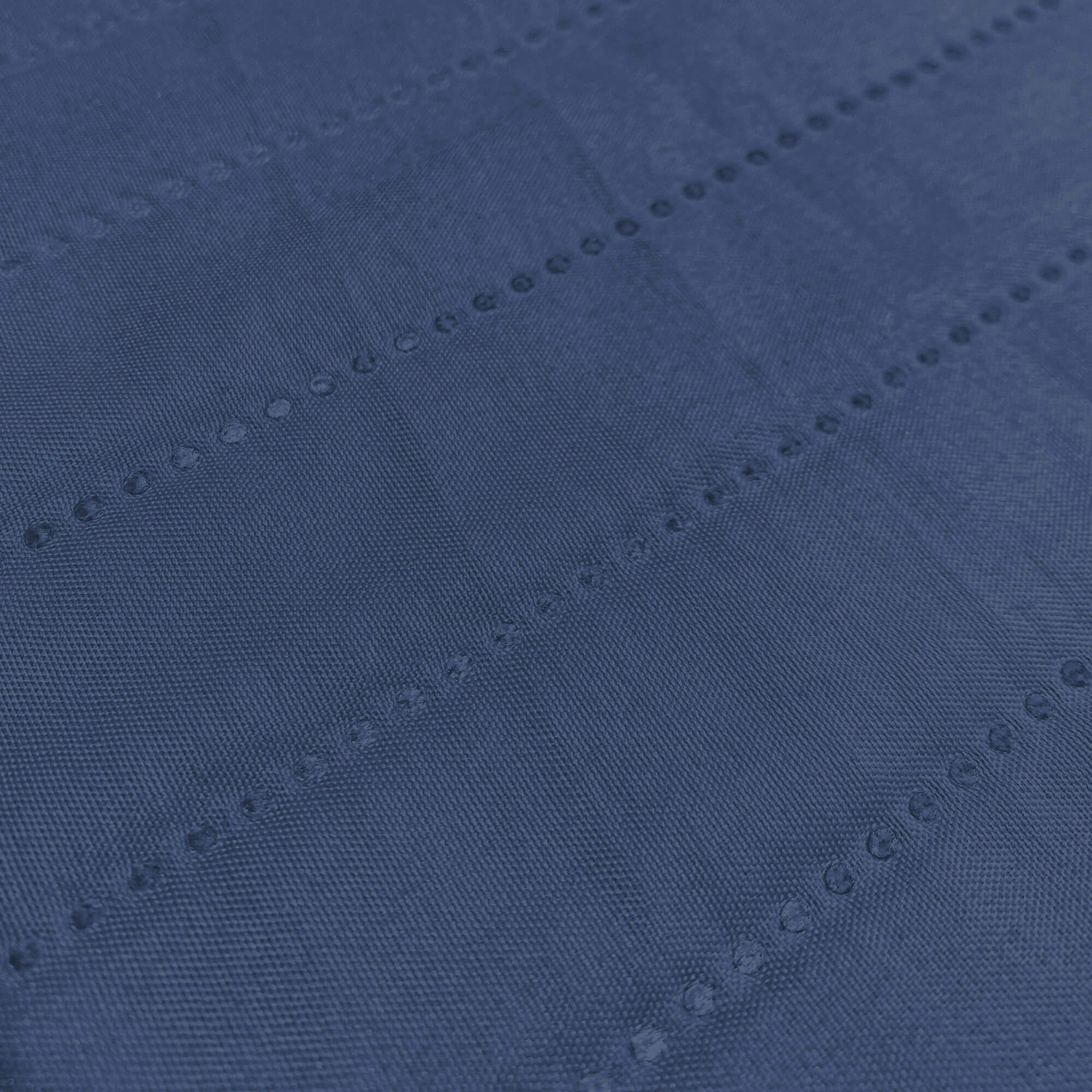 Copridivano Trapuntato con Penisola Destra Seduta 240 cm in Microfibra Blu Scuro