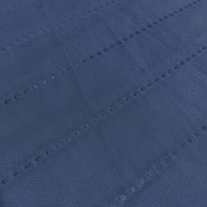 Copridivano Trapuntato con Penisola Destra Seduta 240 cm in Microfibra Blu Scuro