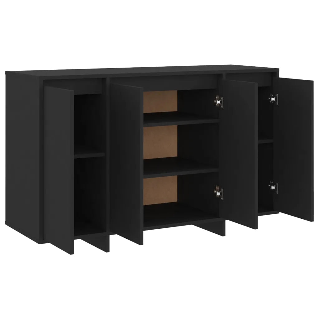 Credenza Nera 120x41x75 cm in Truciolato cod mxl 20957