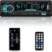 Trade Shop - Autoradio Bluetooth 5.1 Vivavoce 1 Din Aux Mp3 2 Usb Am Fm Display Lcd 1801 24v -