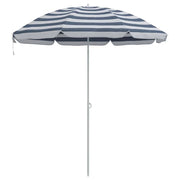Ombrellone da esterno rotondo regolabile 161 x 161 x 193 cm protezione durevole stile moderno poliestere blu 02_0056698