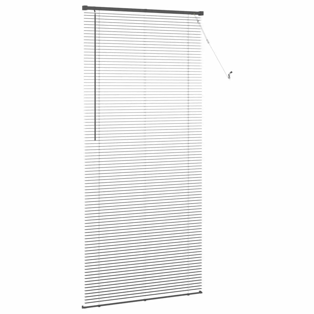 Tenda Veneziana | Tenda a lamelle Grigio Argento 213 x 70 cm 25 mm PVC