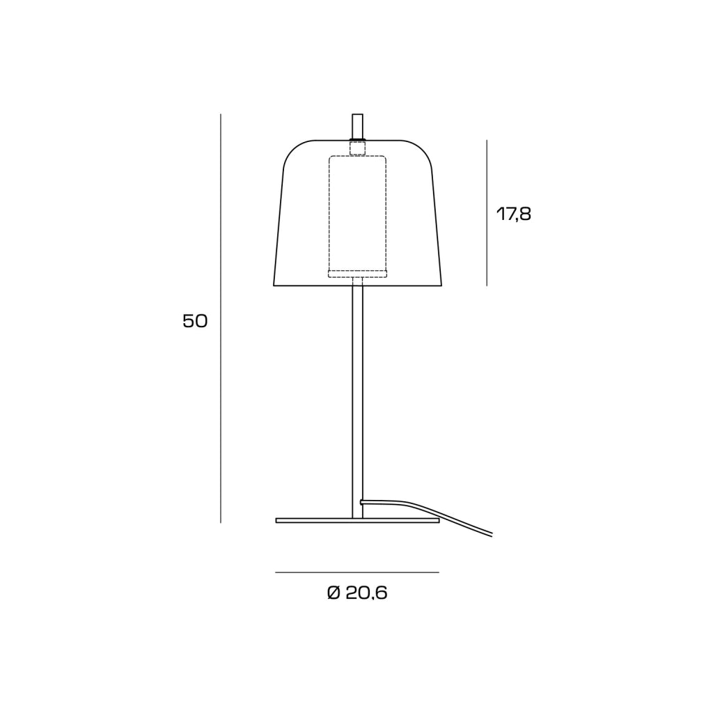 FRIDA LAMPADA DA TAVOLO VERDE  MONTATURA ORO SPAZZOLATO ATTACCO G9  H.50CM