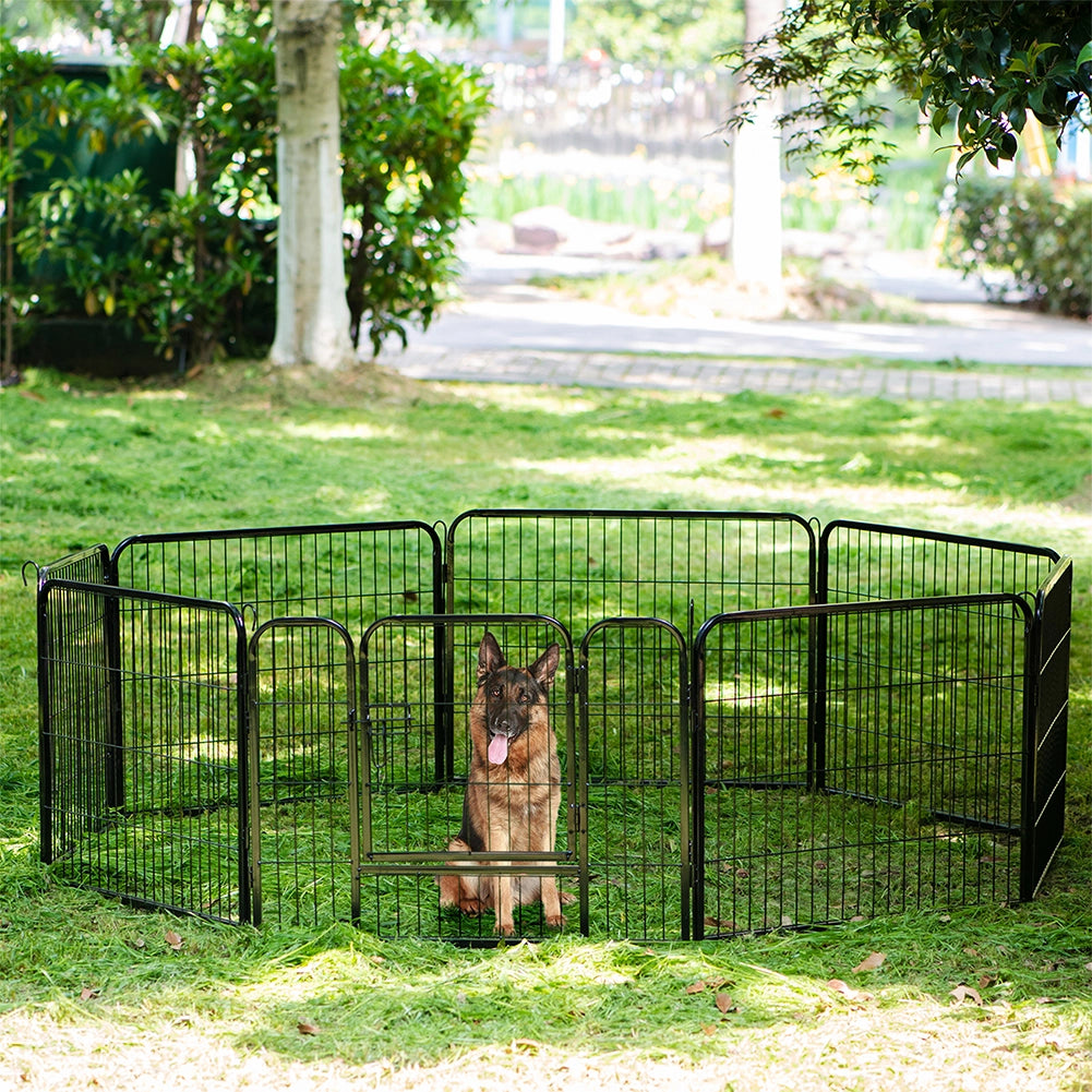 Recinzione Modulabile per Animali Domestici Recinto Interni e Esterni 77x60 cm