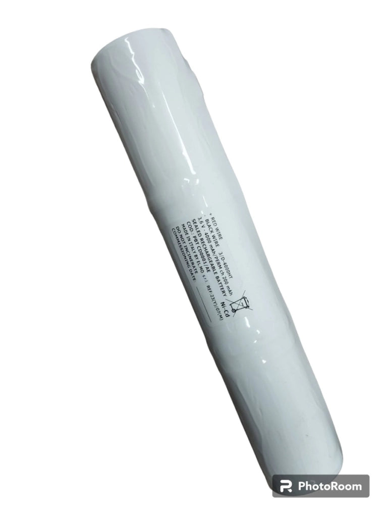 Pacco Batteria per lampade d'emergenza Ni-Cd 3,6V 4000mAh, 3 x Size D, Alta Temperatura