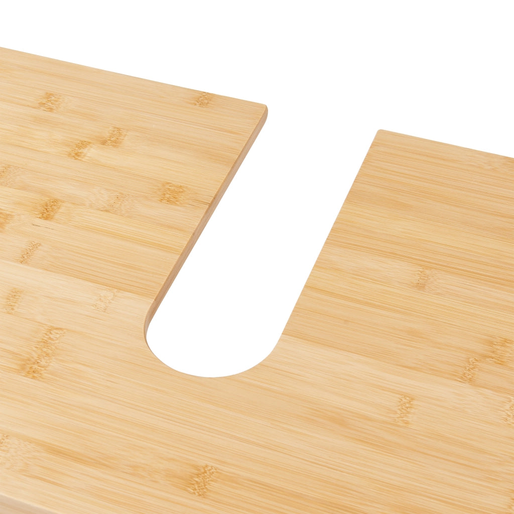 Mobile Sottolavabo Boksereys con Scomparto Chiuso e 3 Cassetti 60 x 100 x 35 cm - Bambù Naturale [en.casa]
