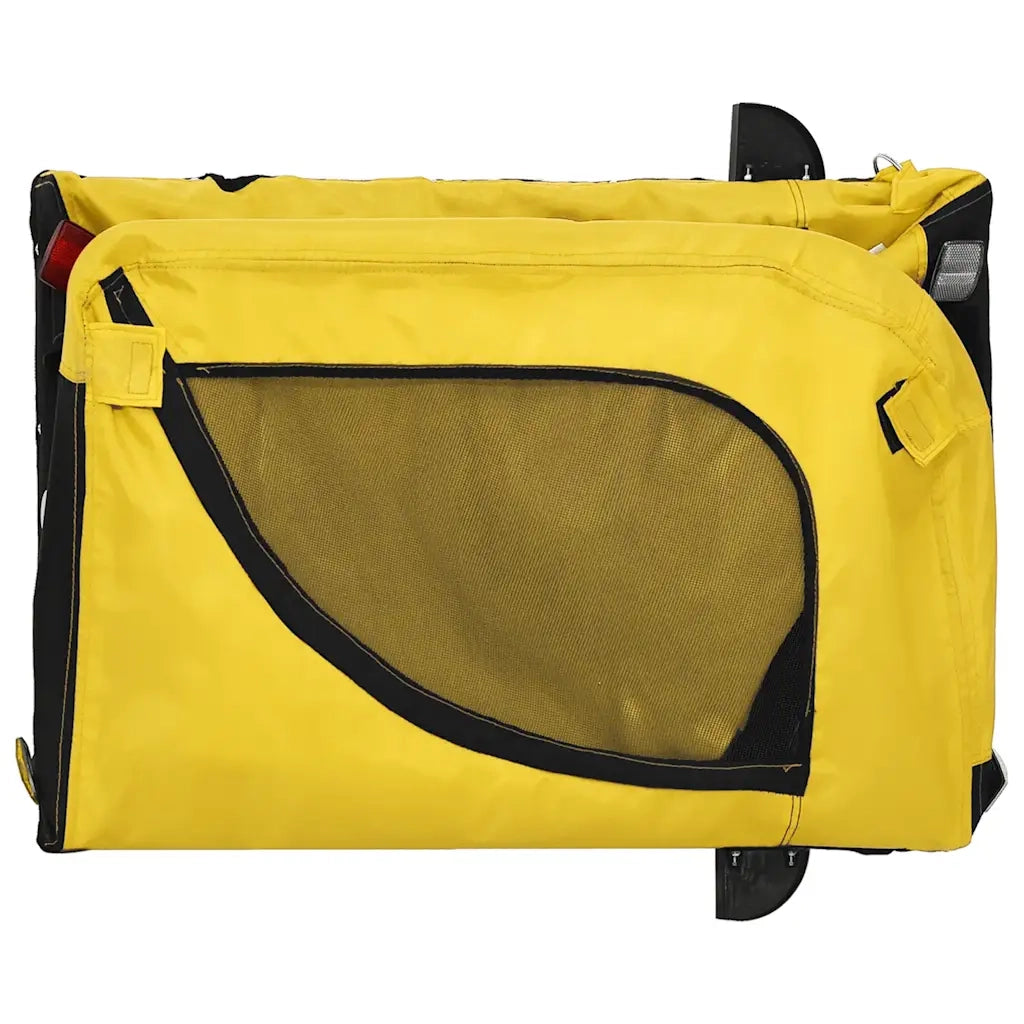 Rimorchio da Bici per Animali Giallo e Nero Oxford e Ferro CFW6484524