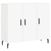 Credenza | Madia | Buffet da pranzo | Armadio da pranzo Bianca 90x34x80 cm in Legno Multistrato