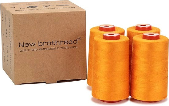 Quattro punte grandi da 5000m di filo a naastro di poliestere per tutti gli usi 40S/2 (Tex27) per cucire, cucire a forno, patchwork, serger e overlock