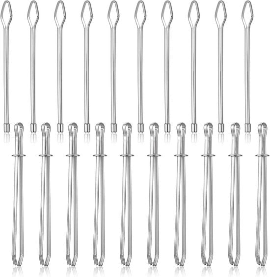 Bodkin per stringa con cordino metallico - 20 pezzi - Kit per DIY per hoodie, nuoto, pantaloni da sweat