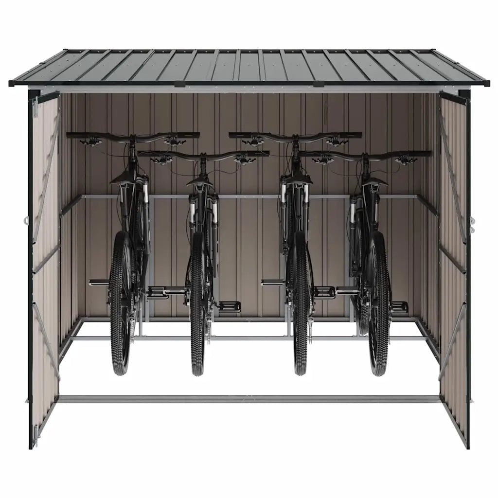Capanno per Biciclette 3 pcs Antracite 216 x 207 x 158 cm 3385873