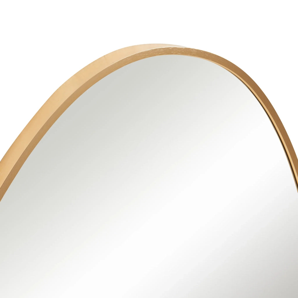 Specchio decorativo moderno da parete 75 x 53 cm oro 03_0010181