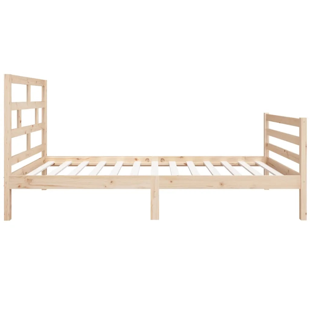 Giroletto-Struttura Letto 90x190 cm Single in Legno Massello 705804