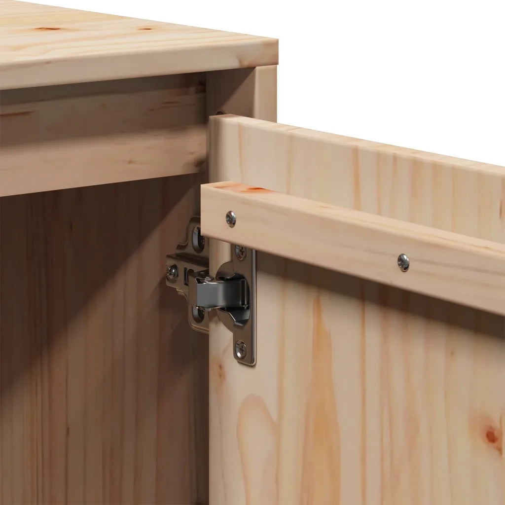 Mobile Porta TV 110,5x35x44 cm in Legno Massello di Pino 814339