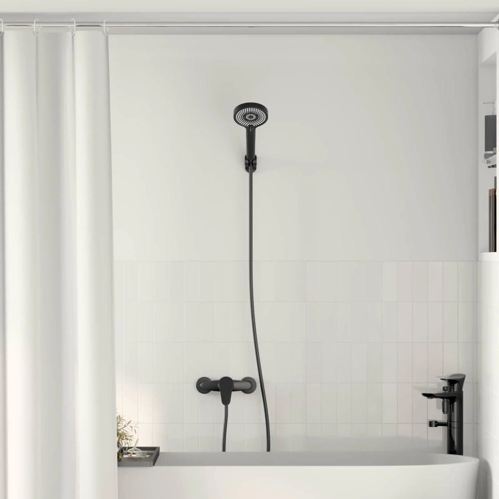 Set di doccia con soffione Nero G 1 / 2 pollici 42023399