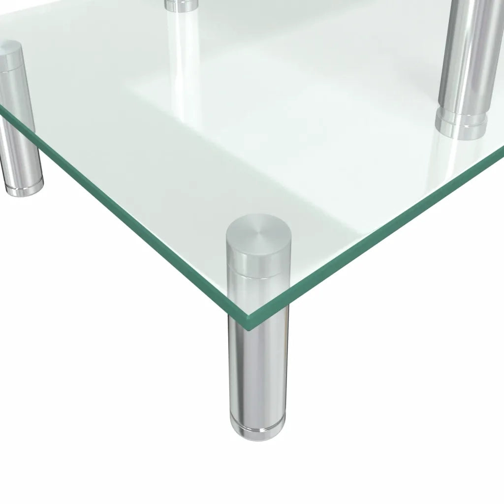 Base per Monitor a 2 Livelli in Vetro Trasparente CFW6774989