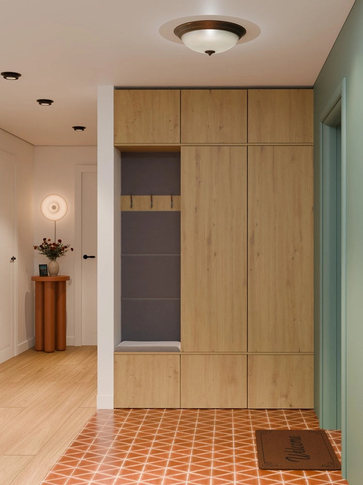 Guardaroba HAGA III/2sz1w rovere artisan 2x armadio + appendiabiti