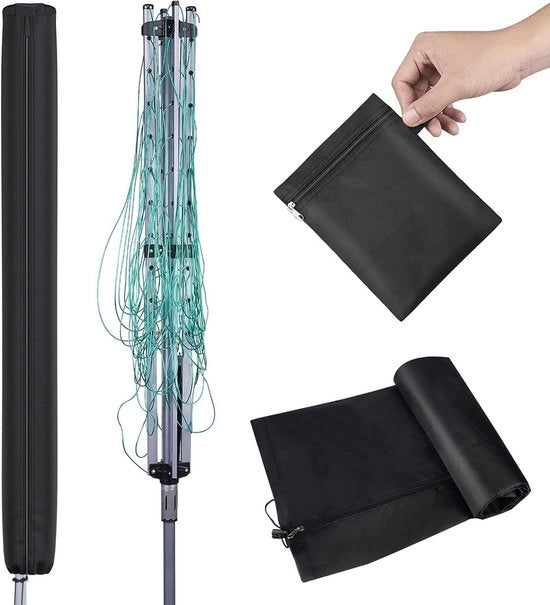 Copertura per asciugatrice rotativa da 165cm - Tessuto impermeabile 420D con rivestimento argentato - Copertura protettiva contro i raggi UV per asciugatrice rotativa - Copertura ombrello piccola