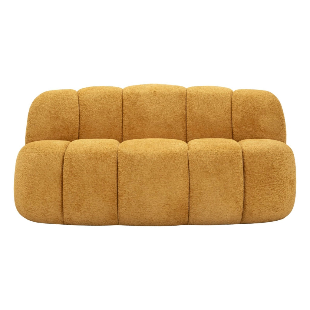 Divano VKH1061, Giallo, Spugna, 145x80x69 cm