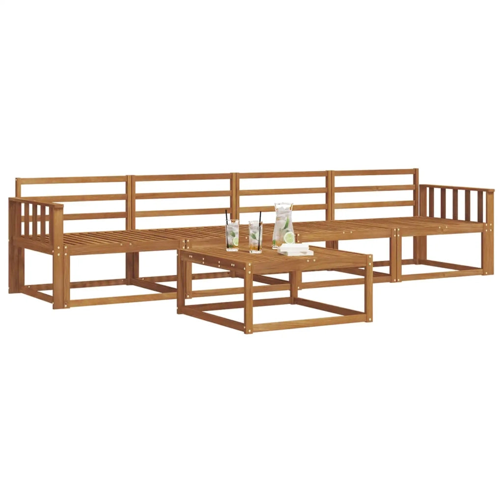 Set di divani da esterno 5 pcs Naturale 3367152