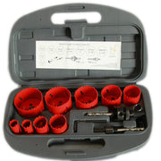 Trade Shop - Set 13 Pezzi Frese Seghe Bi-metallo Fresa A Tazza Punta Fora Sega Metallo Legno -