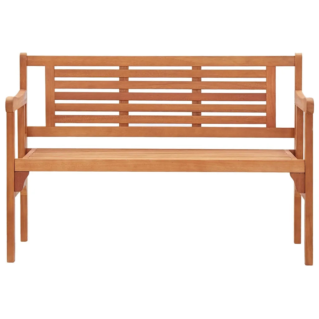 Panchina da Giardino | Panca da Giardino Pieghevole 120 cm Legno Massello Eucalipto