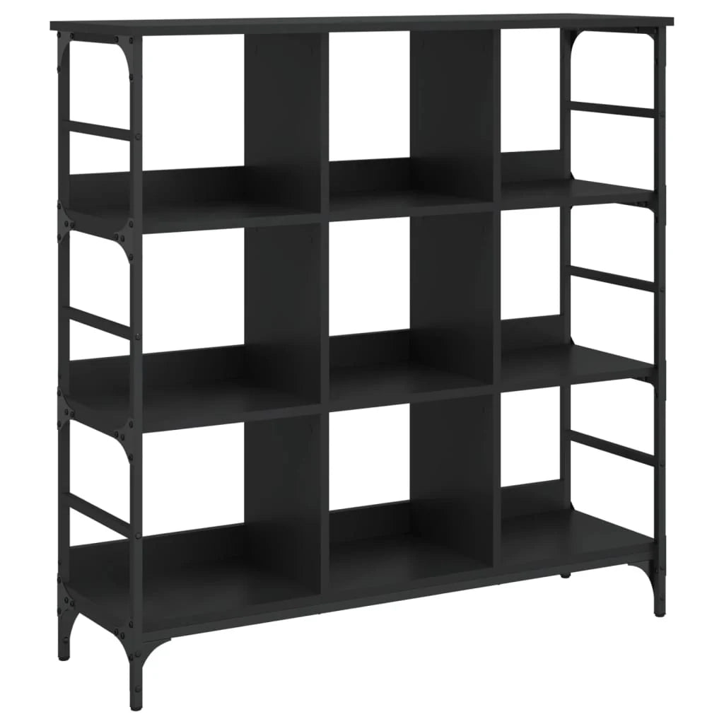 Credenza buffet cassettiera mobile contenitore organizer cucina soggiorno soggiorno 102 x 32 x 103,5 cm derivati ​​del legno nero 02_0035814