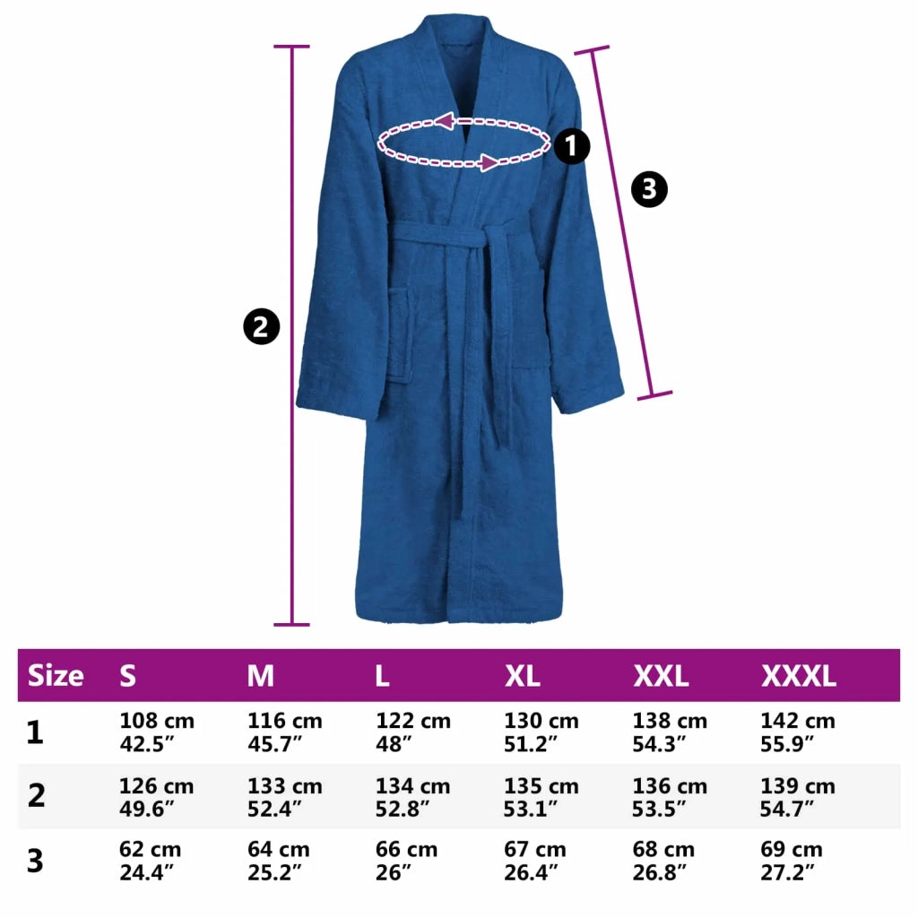 Accappatoio KINN Blu XXXL Cotone CFW8308706
