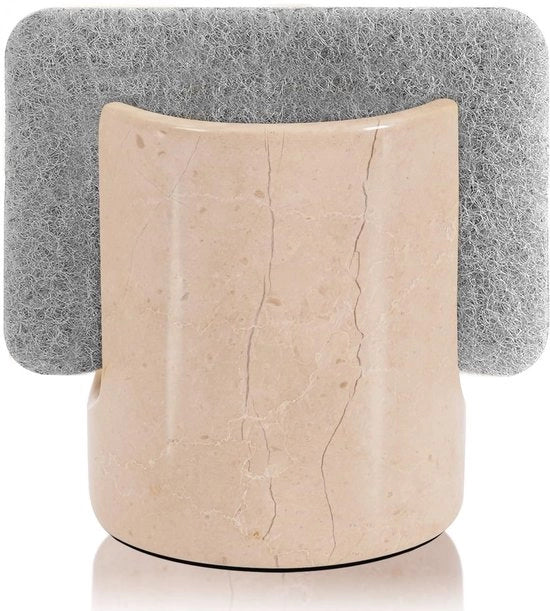 Supporto di spugna in marmo Radicale per lavandino a mano Verona 3,5" con supporto di spugna artigianale per organizzatore di lavandino decorativo rurale