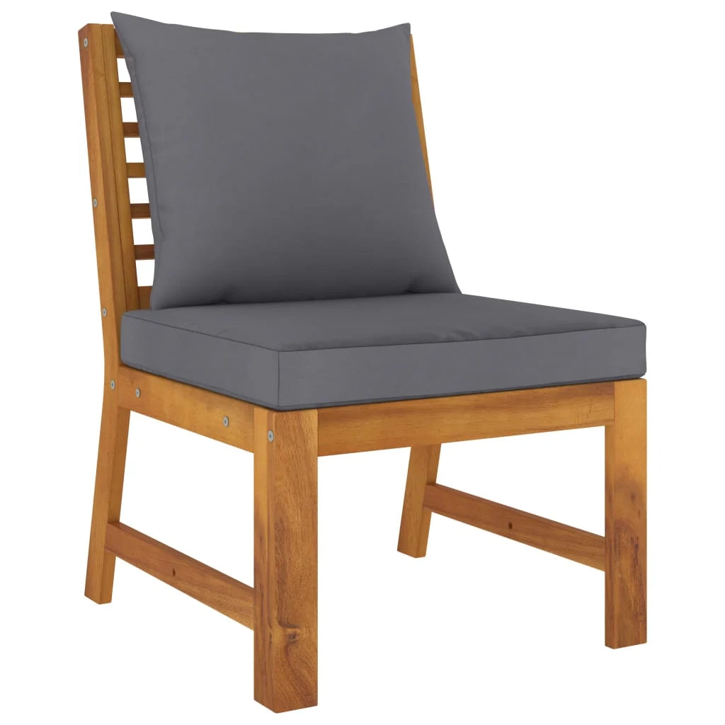 Set di mobili da giardino mobili da esterno 4 pezzi con cuscini legno massello di acacia 02_0016071