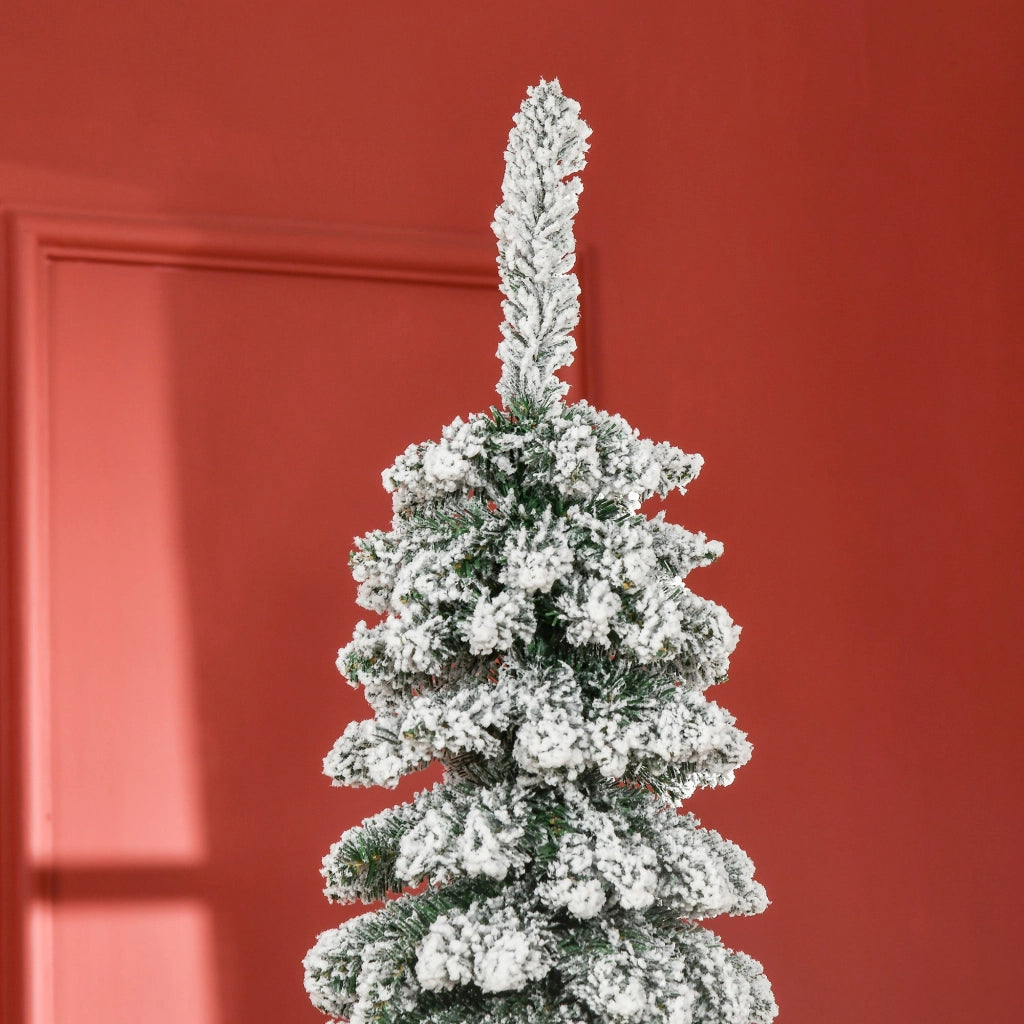 Albero di Natale Artificiale Innevato 210 cm 490 Rami a 3 Sezioni Verde