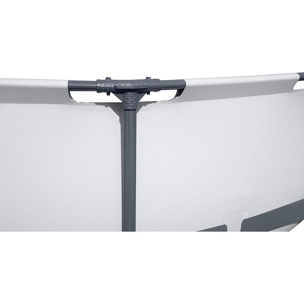 Trade Shop - Set Piscina Fuori Terra Rotonda Steel Pro Max 366x76cm 6473lt Pompa Filtro 56416 -