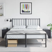 Comodini 2 pz-Set di 2 Tavolino da notte Neri 34,5x39x44 cm in Acciaio 463117